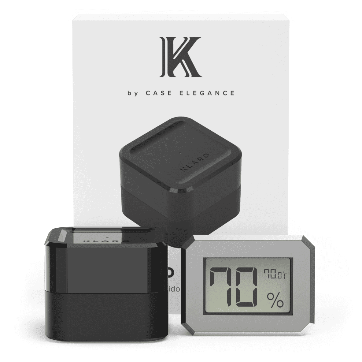 Unique Personalized Klaro Valet - Smart Humidor Customized hygrometer Gifts for Men by Groovy Guy