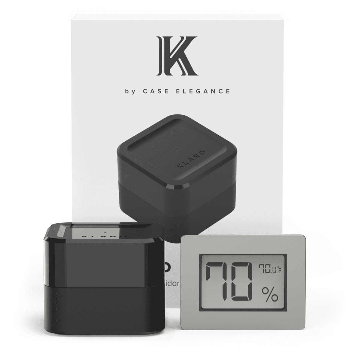 Unique Personalized Klaro Valet - Smart Humidor Customized hygrometer Gifts for Men by Groovy Guy