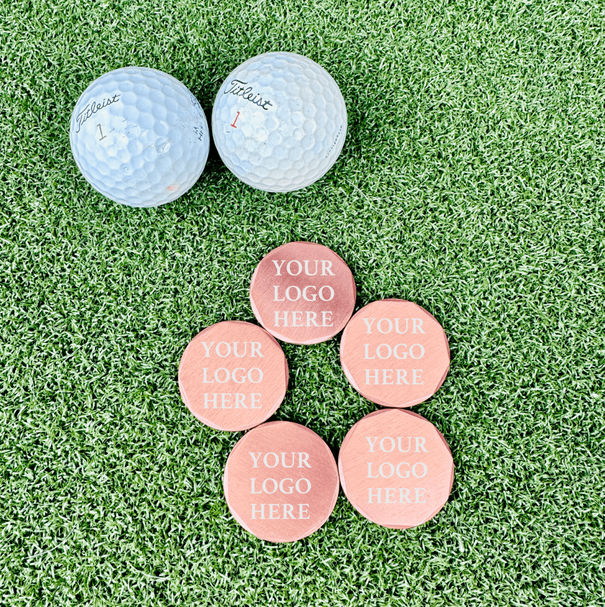 Unique Personalized Golf Outing Copper Ball Marker Customized Golf Outing Gifts for Men by Groovy Guy