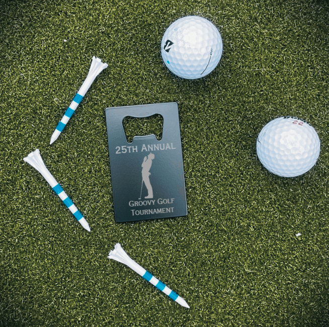 Unique Personalized Golf Outing Bottle Opener Customized Golf Outing Gifts for Men by Groovy Guy