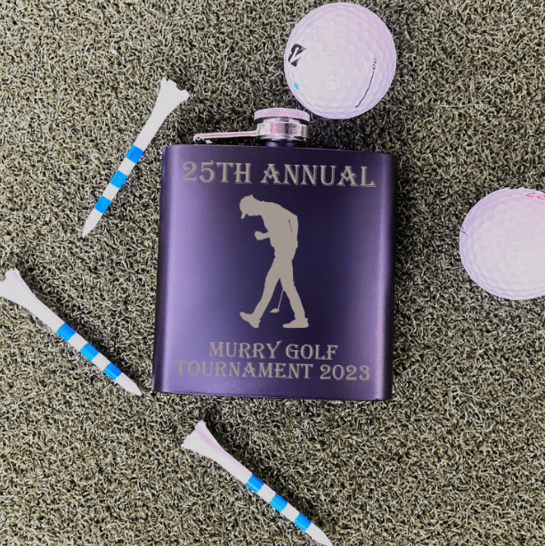 Unique Personalized Chip Shot Sips Customized Golf Gifts for Men by Groovy Guy