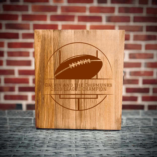 Unique Personalized Fantasy Football Champions Decanter Customized Gift Set Gifts for Men by Groovy Guy