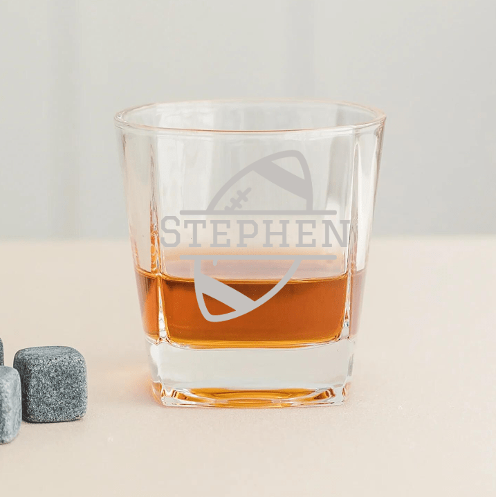 Unique Personalized Hail Mary Malt Customized Whiskey Glass Gifts for Men by Groovy Guy