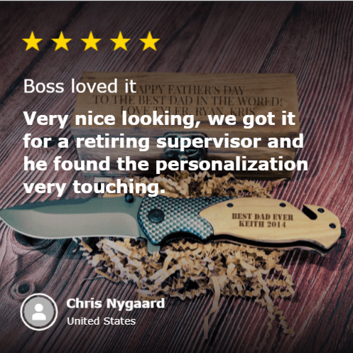 Unique Personalized Custom Occasions Cutter Customized Knife Gifts for Men by Groovy Guy