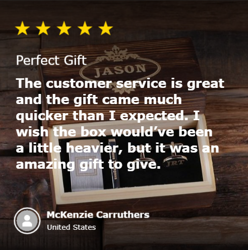 Personalized Cufflink & Tie Clip Set