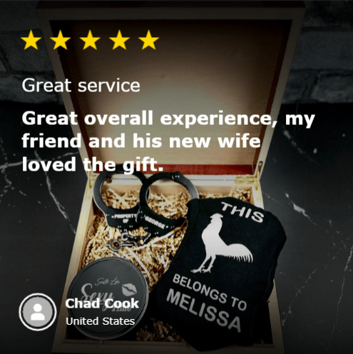 Unique Personalized Personalized Sexy Gift Set Customized Valentines Gifts for Men by Groovy Guy