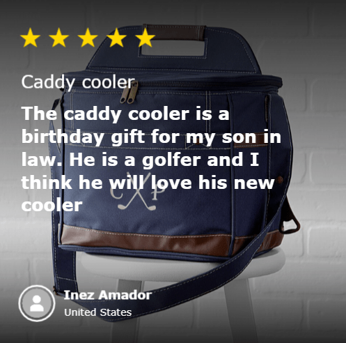 Unique Personalized Personalized Golf Cooler Bag Customized Golf Gifts for Men by Groovy Guy
