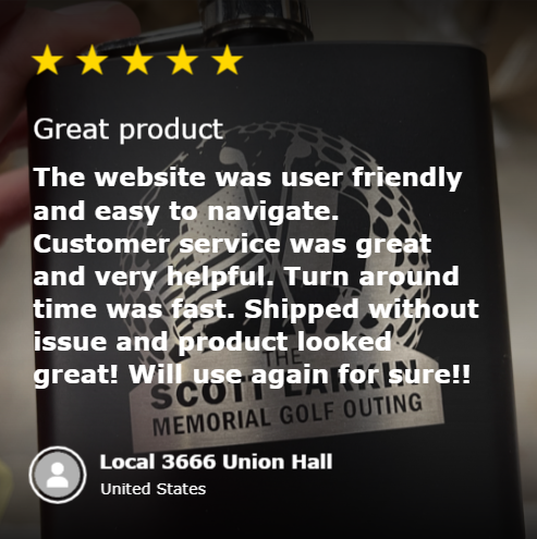 Customizable Golf Bag Flask