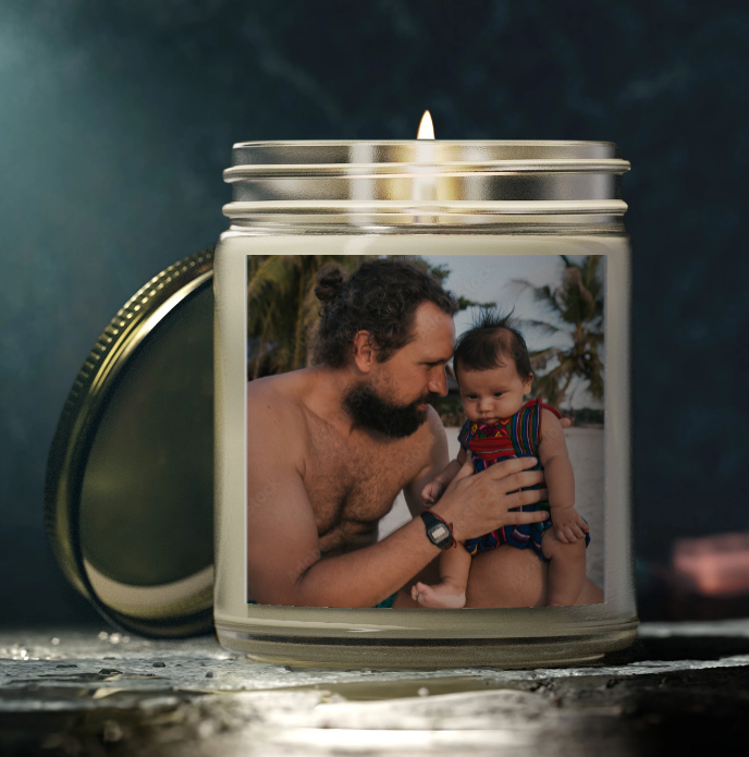 Custom Photo Scented Candle