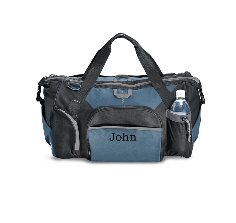 Unique Personalized Monogrammed & Manly Customized Duffel Bags Gifts for Men by Groovy Guy