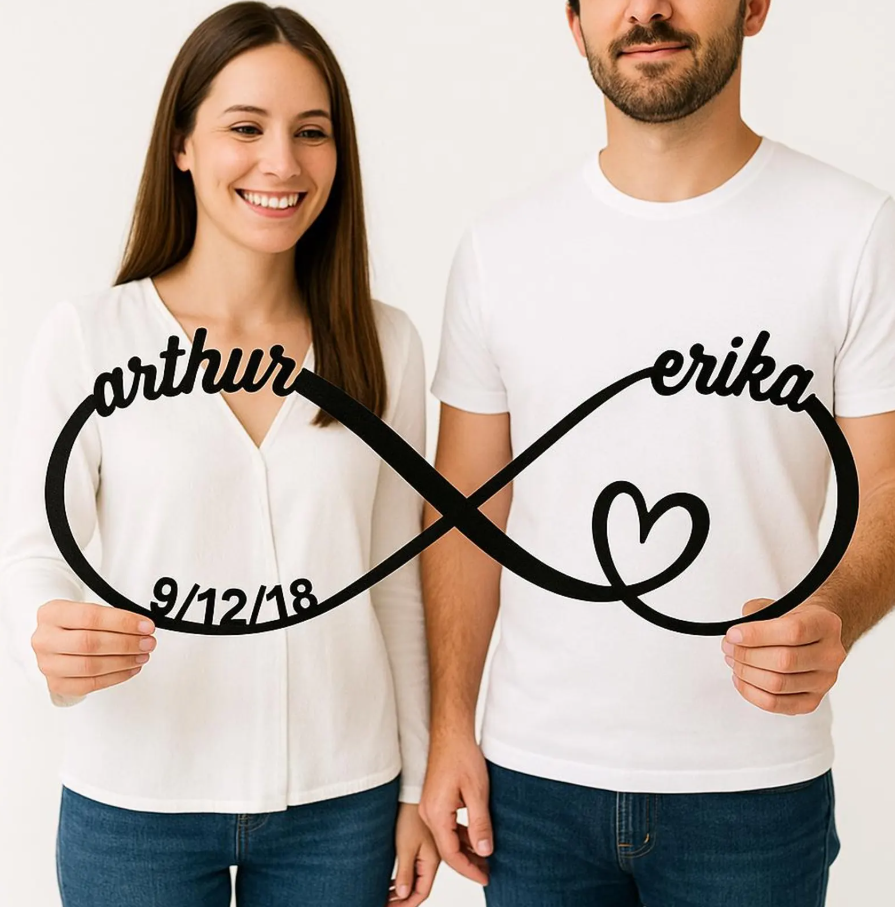 Personalized Infinity Anniversary Sign