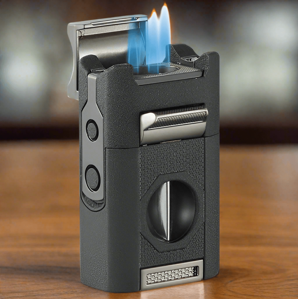 Unique Personalized All - In One Smokers Lighter Customized Cigar Gifts for Men by Groovy Guy