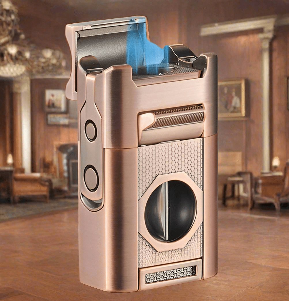 Unique Personalized All - In One Smokers Lighter Customized Cigar Gifts for Men by Groovy Guy