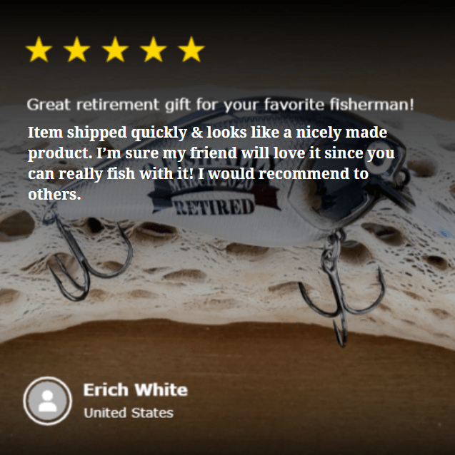 Unique Personalized Casting into Retirement Customized Retirement Gifts for Men by Groovy Guy