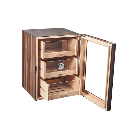 Unique Personalized Macassar Ebony Humidor Cabinet Customized Humidor Gifts for Men by Groovy Guy