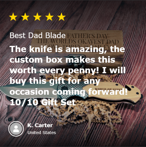 Unique Personalized Custom Occasions Cutter Customized Knife Gifts for Men by Groovy Guy