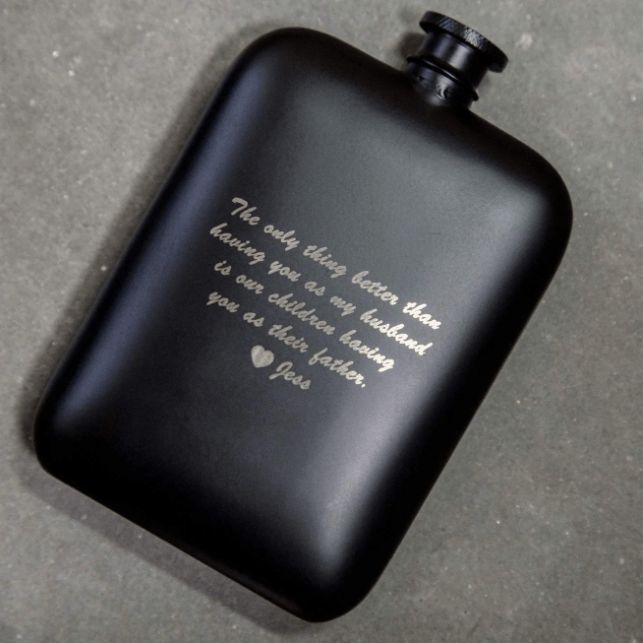 Unique Personalized The Spirited Sipper Customized Flask Gifts for Men by Groovy Guy