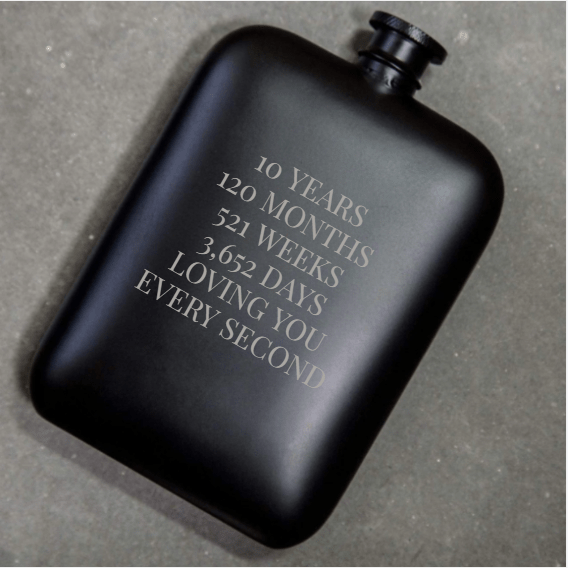 Unique Personalized The Spirited Sipper Customized Flask Gifts for Men by Groovy Guy