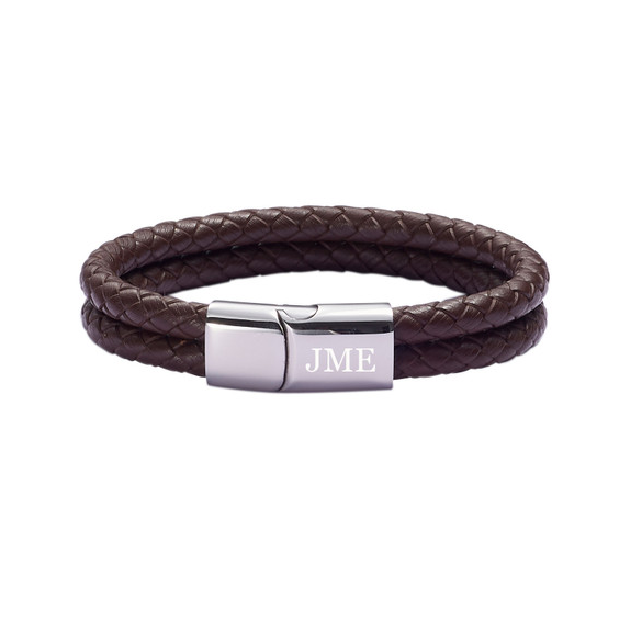 Heracles Brown Leather Bracelet