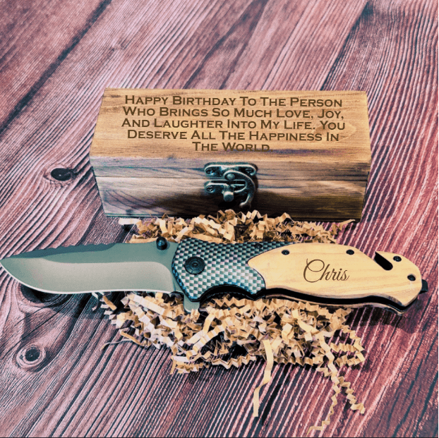 Unique Personalized Custom Occasions Cutter Customized Knife Gifts for Men by Groovy Guy