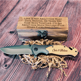 Unique Personalized Custom Occasions Cutter Customized Knife Gifts for Men by Groovy Guy
