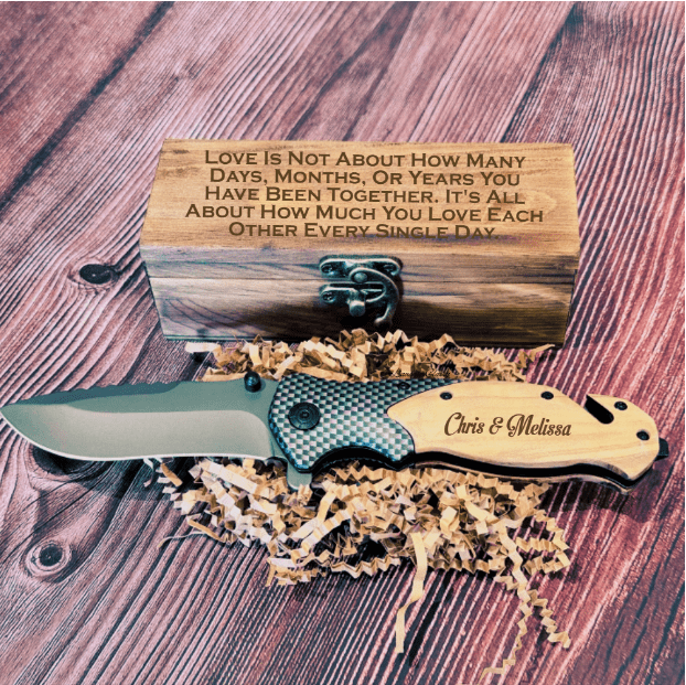 Unique Personalized Custom Occasions Cutter Customized Knife Gifts for Men by Groovy Guy
