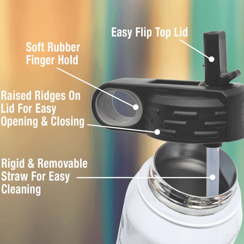 Unique Personalized Signature Team Logo Water Bottle Customized Gifts for Men by Groovy Guy