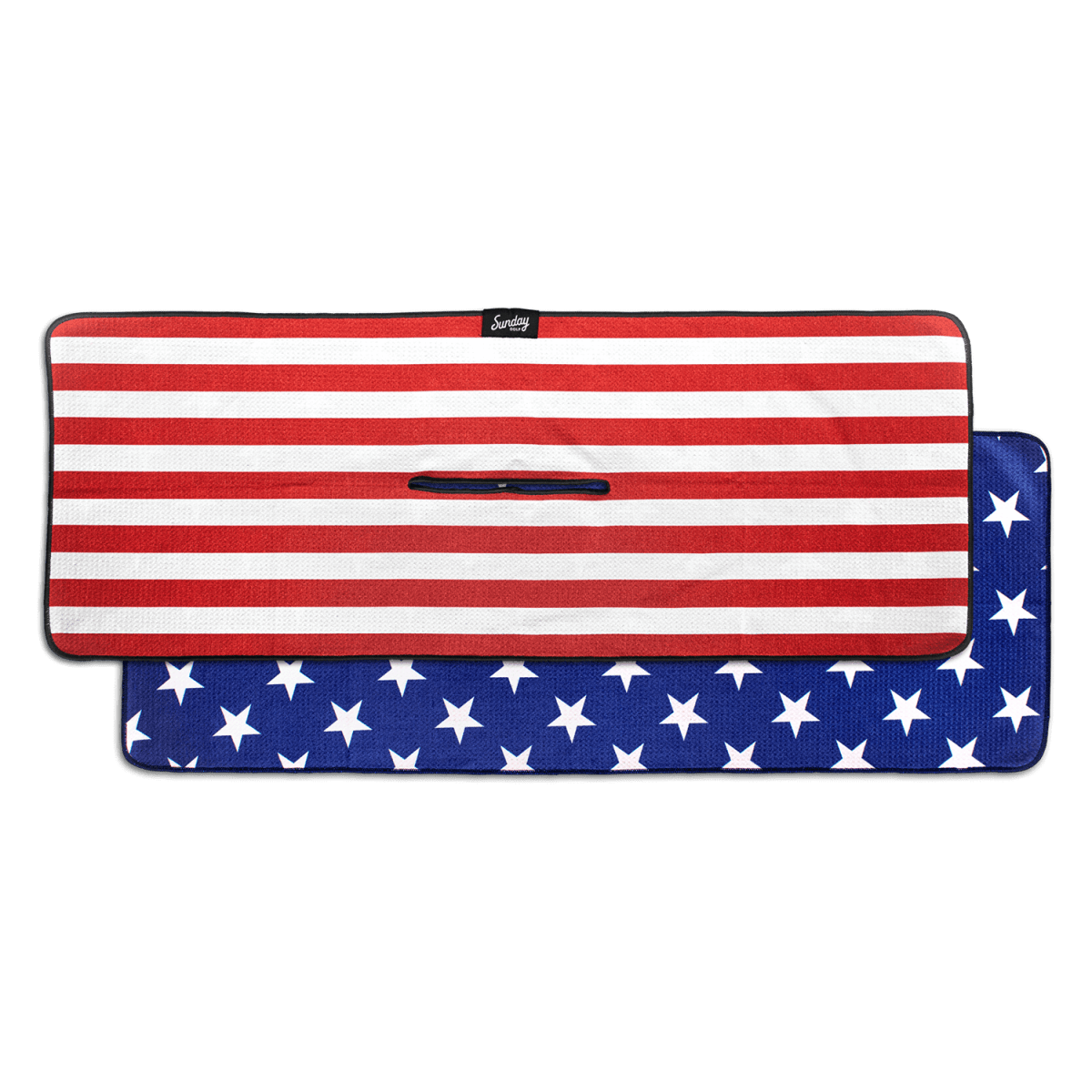 Unique Personalized Classic Golf Towel | Stars and Striped Customized Towels Gifts for Men by Groovy Guy