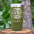 Military Green Baseball Tumbler With Swing For The Fences Design