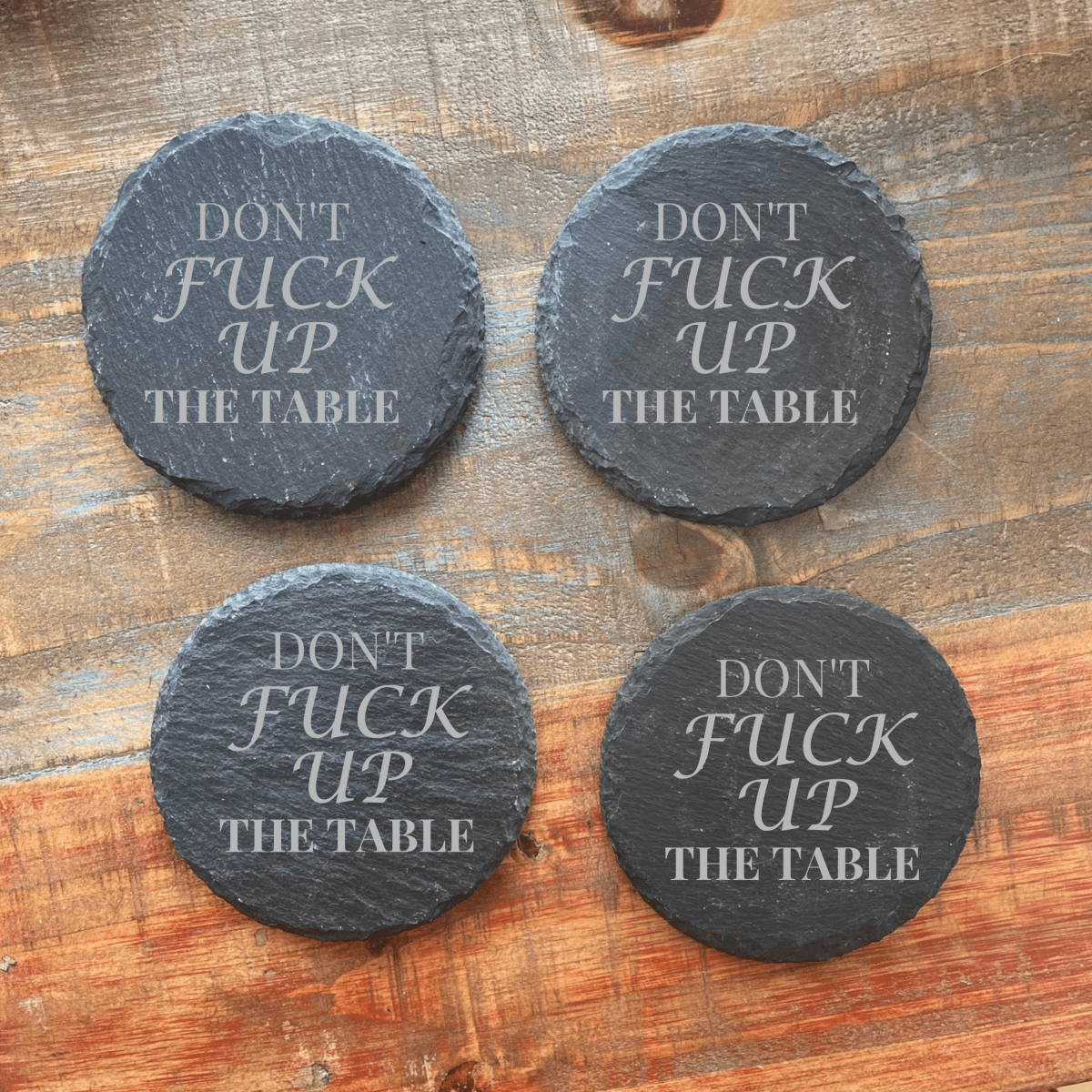 Unique Personalized Funny Coaster Set Customized Coasters Gifts for Men by Groovy Guy