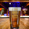 60th Birthday Beer Pint Glass
