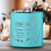 Teal Golf Flask With Ultimate Golfers Tournament Design