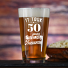 50th Birthday Beer Pint Glass