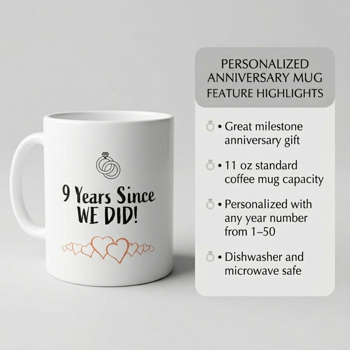 custom anniversary coffee mug