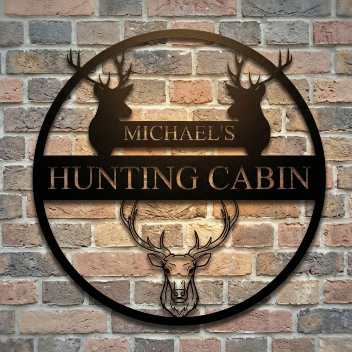 Hunter's Den Personalized Wall Sign