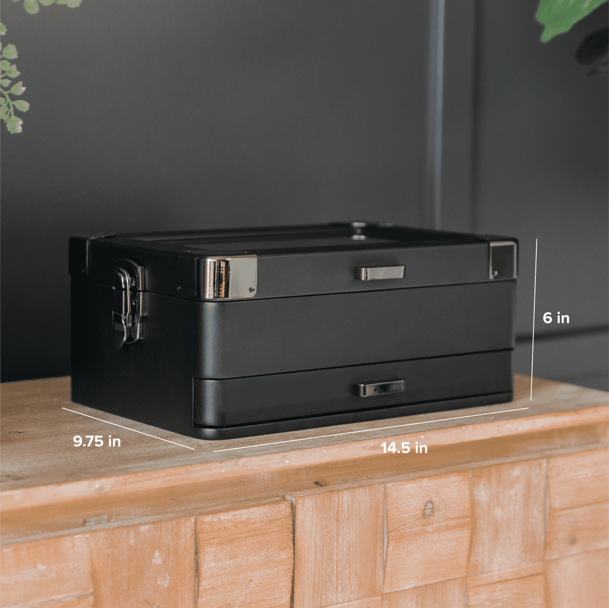 Unique Personalized Black Edition Military Modular Watch Box - 10 Slot Customized watch box Gifts for Men by Groovy Guy