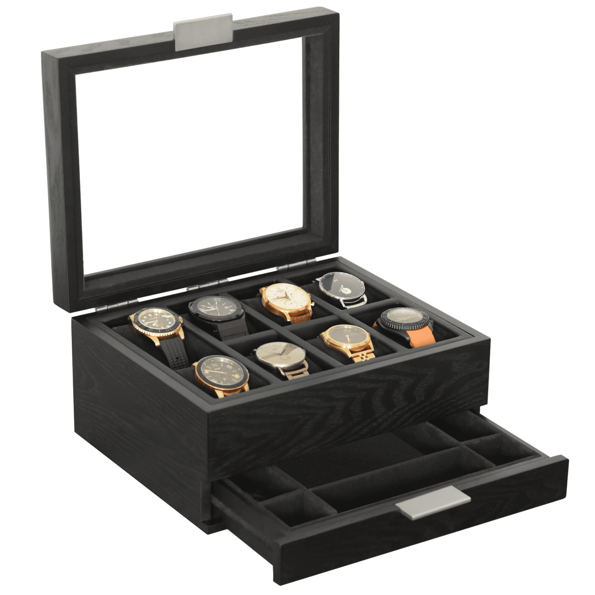 Unique Personalized Mill Modular Watch Box - 8 Slot Customized watch box Gifts for Men by Groovy Guy