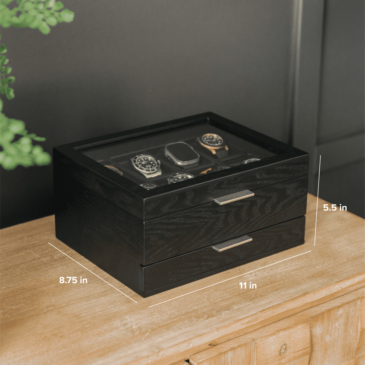 Unique Personalized Mill Modular Watch Box - 8 Slot Customized watch box Gifts for Men by Groovy Guy