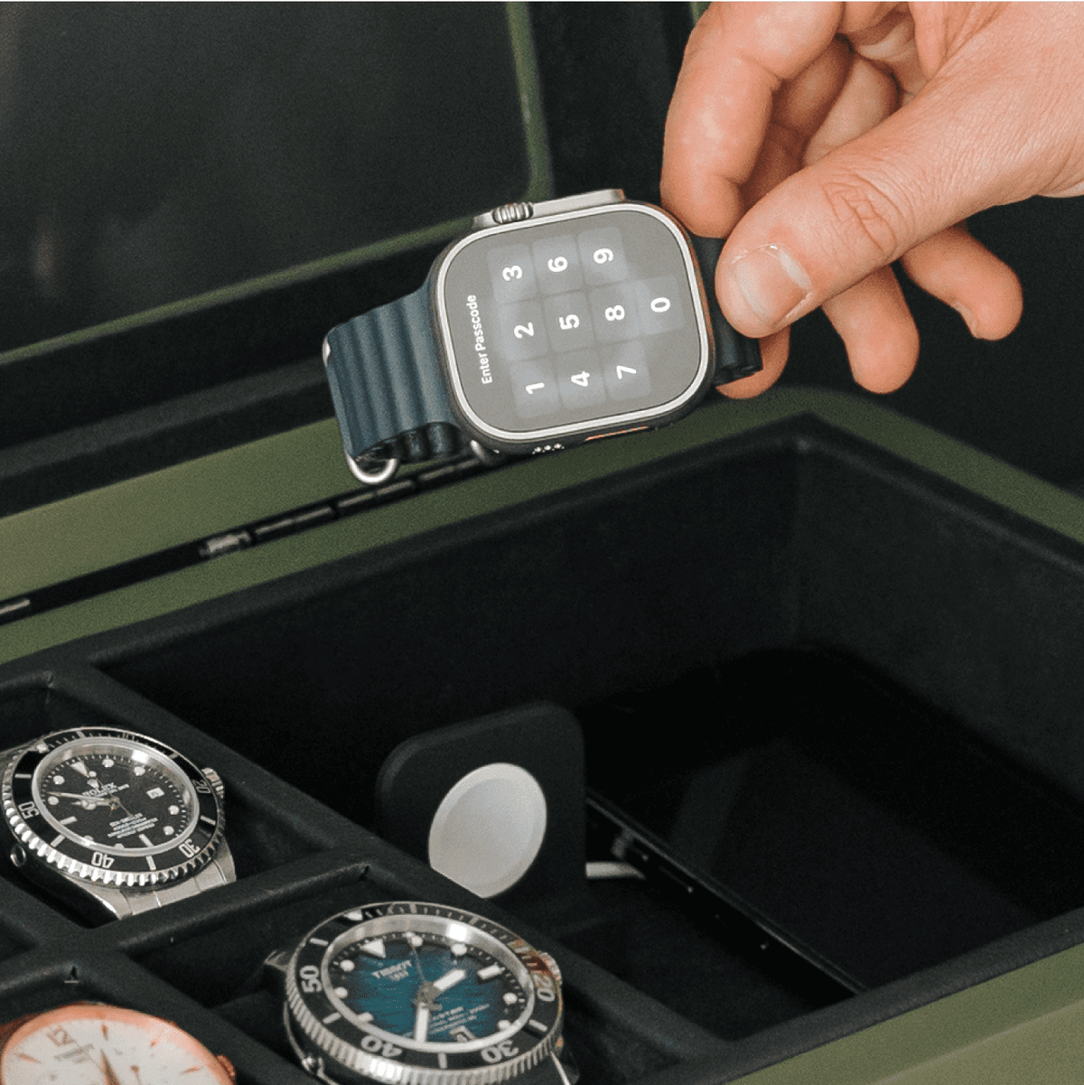 Unique Personalized Military Modular Watch Box - 10 Slot Customized watch box Gifts for Men by Groovy Guy