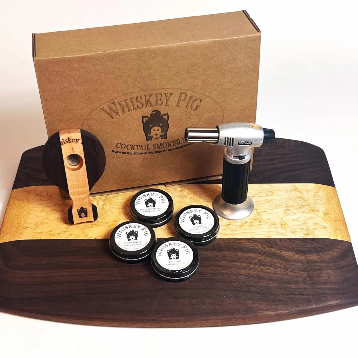 whiskey gift set for men with personalized whiskey stones and torch lighter
