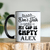 Black Funny Coffee Mug With Wait Till The Cup Is Empty Design