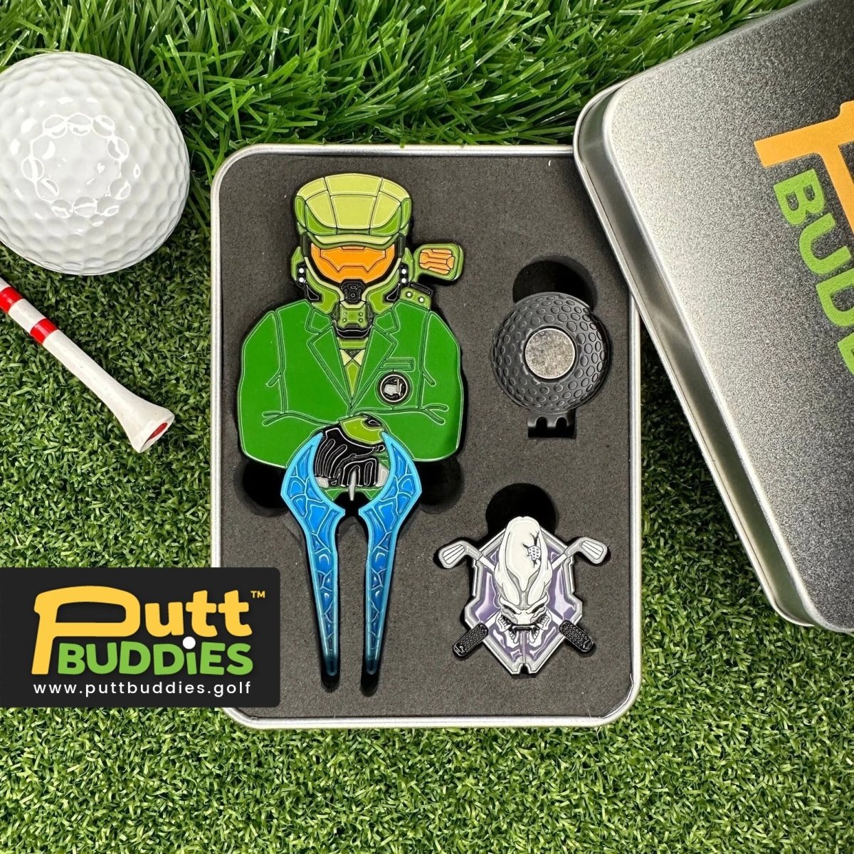 Unique Personalized The Master's Chief Golf Divot Tool w/ Legendary Ball Marker Customized Divot Tools Gifts for Men by Groovy Guy