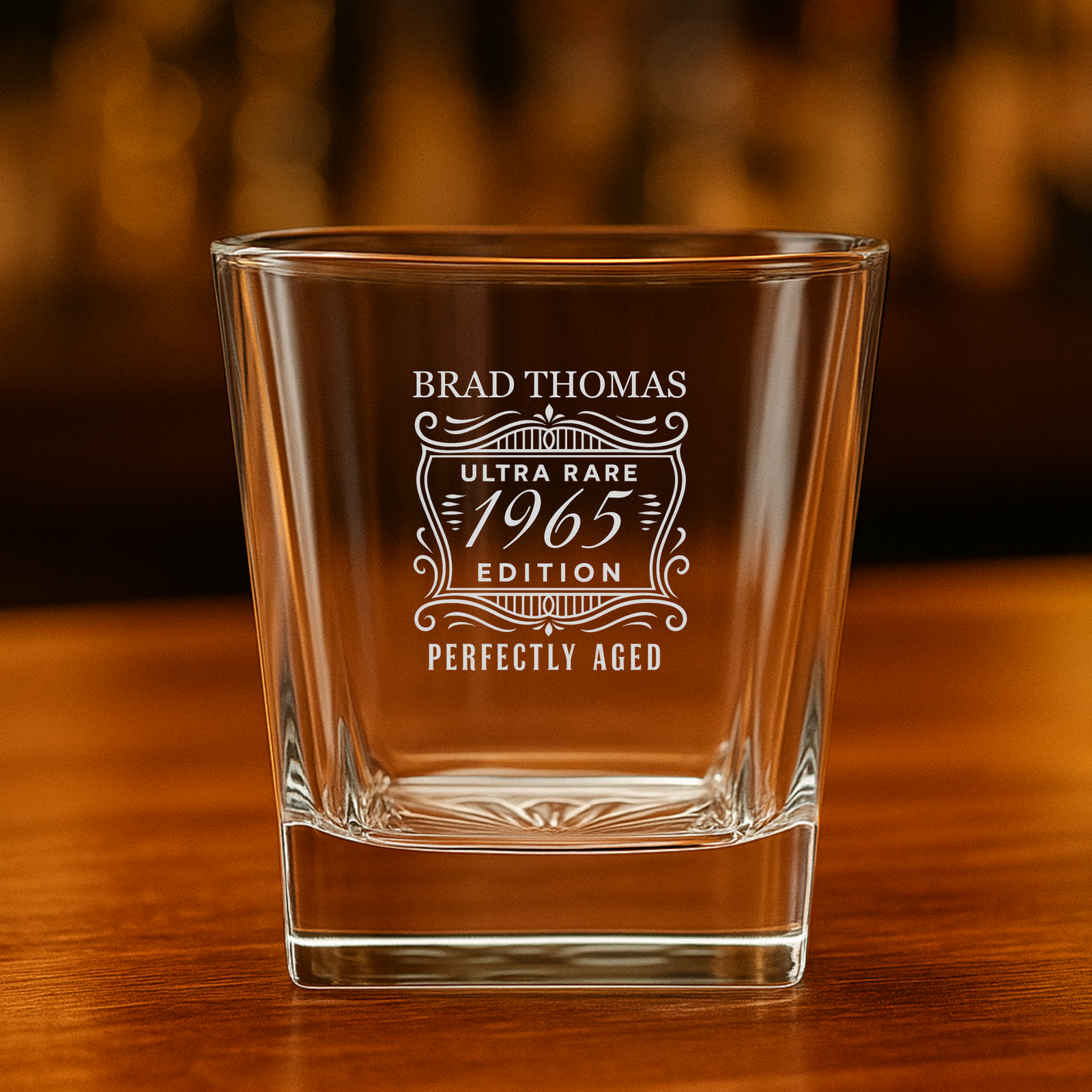 Perfectly Aged Birthday Whiskey Glass