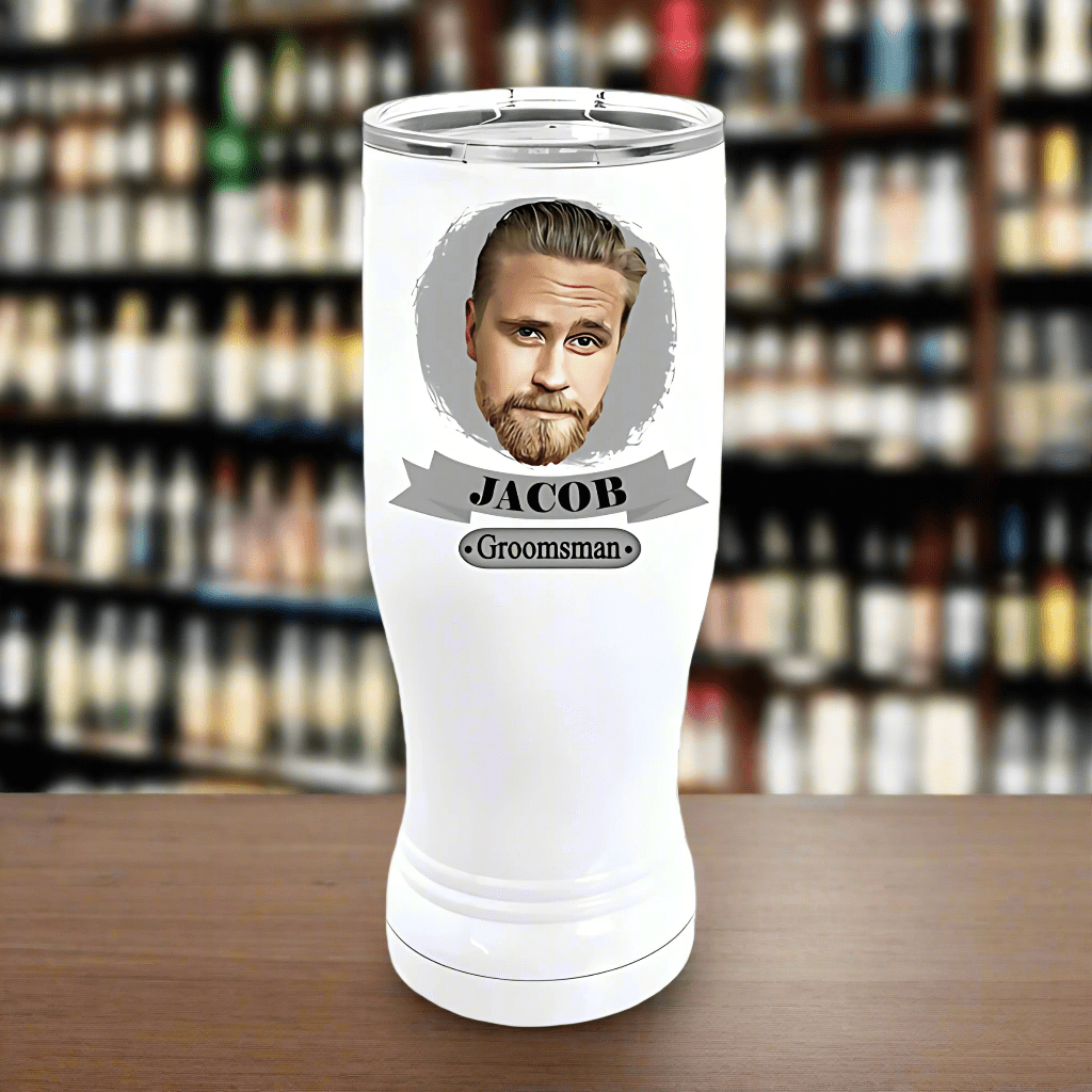 Unique Personalized Chill 'n' Cheers Pilsner Customized Groomsmen Gifts Gifts for Men by Groovy Guy