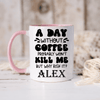 Pink Funny Coffee Mug With Why Risk Losing Coffee Design