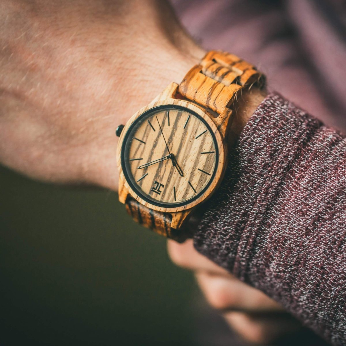 Unique Personalized Zebby | Zebrawood Watch Customized Wooden Watch Gifts for Men by Groovy Guy