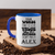 Blue Funny Coffee Mug With Your Words Lose Value Design