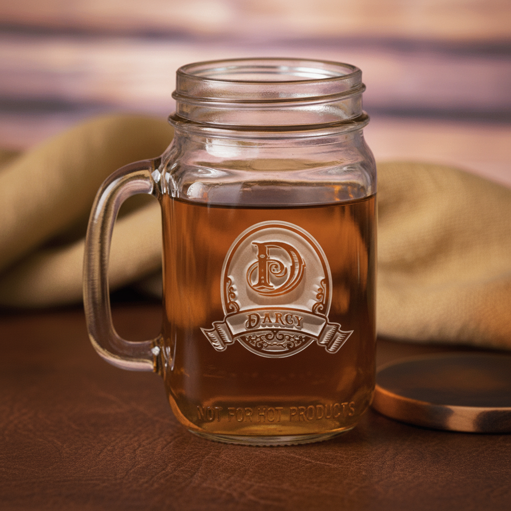 Classic Banner Personalized Mason Jar Mug
