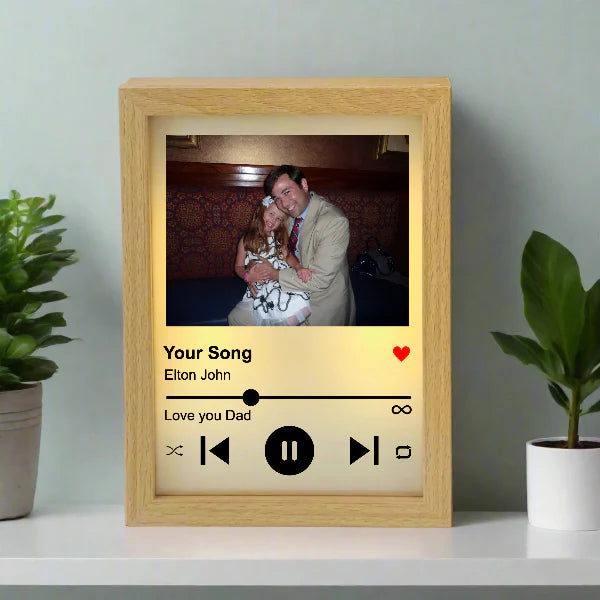 Dad's Heartfelt Song Frame