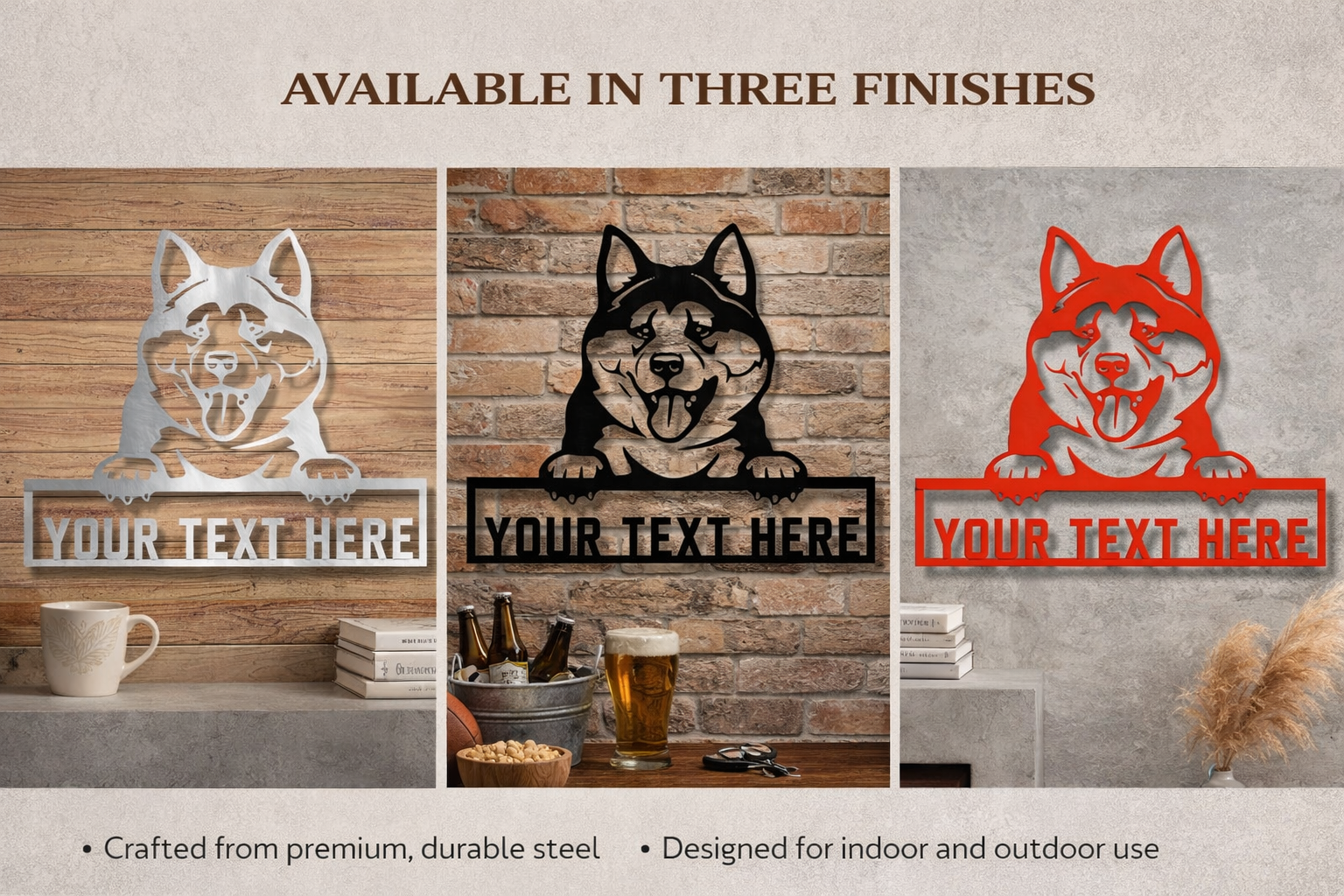 Custom Dog Metal Sign